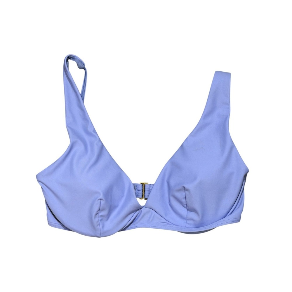 Rip Curl Classic Surf Eco D-DD Plunge Bikini Top Lavender Underwire Medium NWT